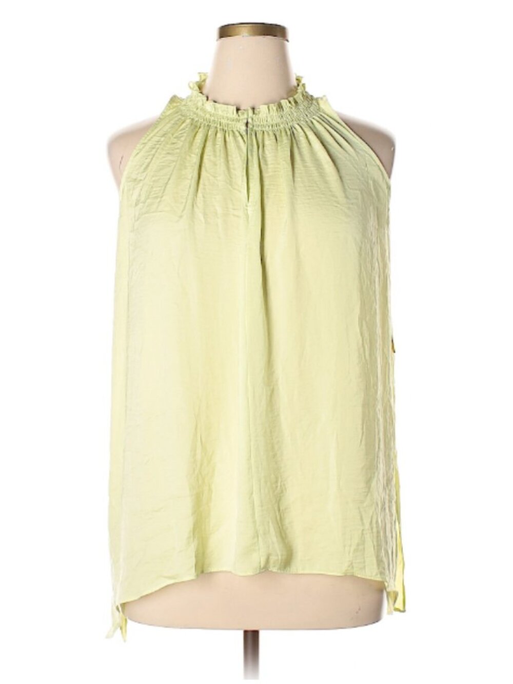 Rachel Roy Flowy Lime Green Sleeveless Top